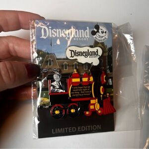 Disneyland train pin set